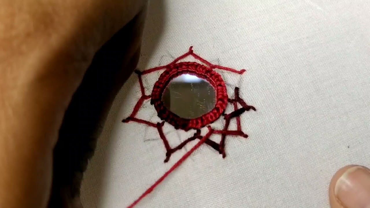Download Mirrorwork tutorial | Hand embroidery design @Heena Dholakiya