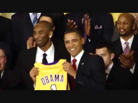 Pau Gasol & the LA Lakers at the White House (Jan. 2010)