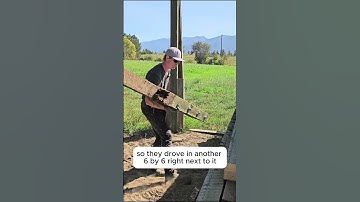 If you want quality, keep the wood out of the ground. #barnbuilder #garagebuilder #shopbuilder