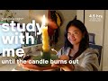 STUDY WITH ME Until This Freaking Candle Burns Out Med School FINALS Prep