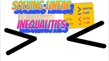 Solving Linear Inequalities#mathantics