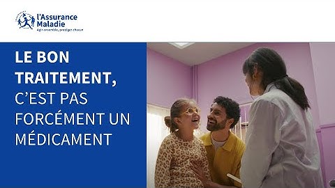 Le bon traitement, c’est pas forcément un médicament