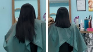 How to cut a long hair to medium length layered tutorial May 21
