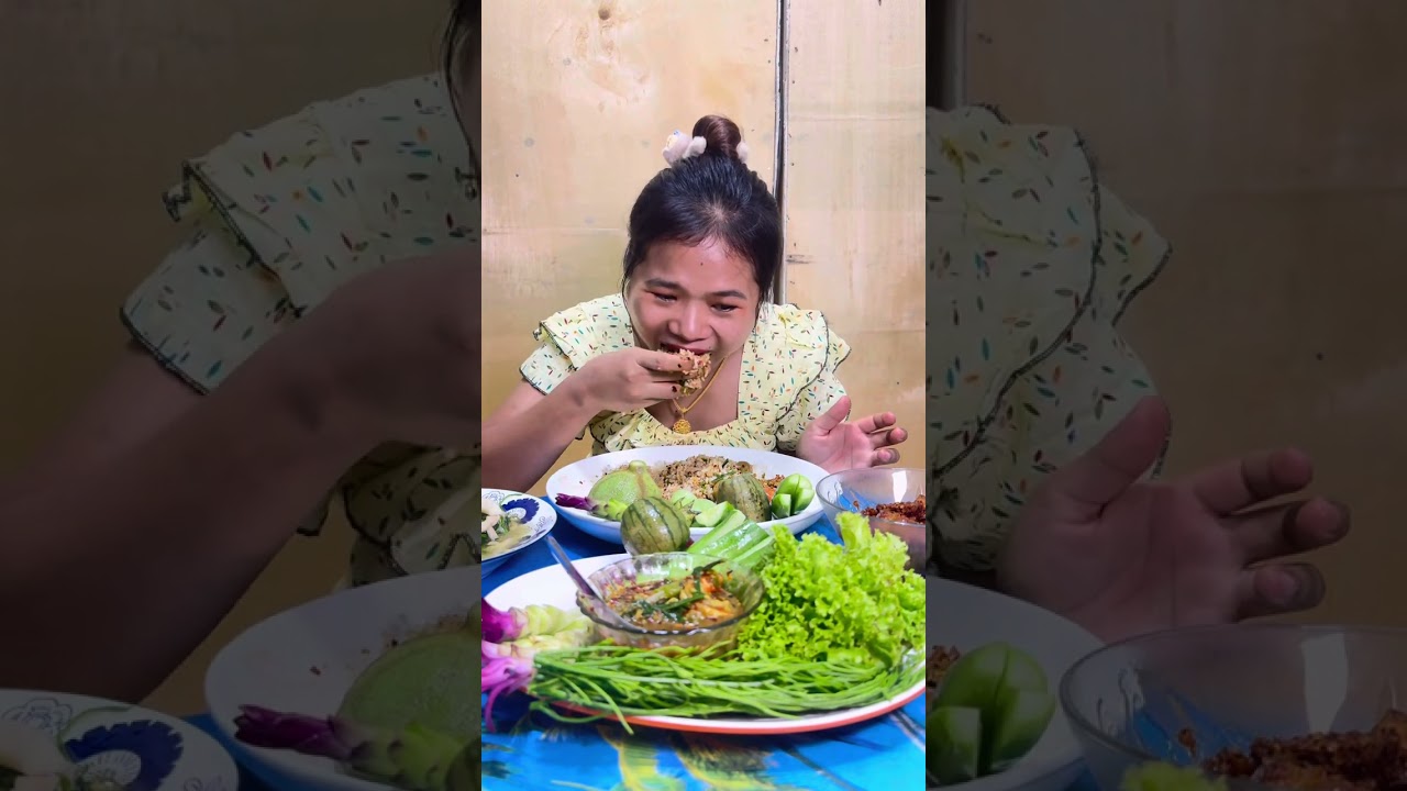 စားကြပါဦီရှင်မိူကန်စွန်ရွက်ကြော်ငါးပိရည်တိုစရာအစုံ