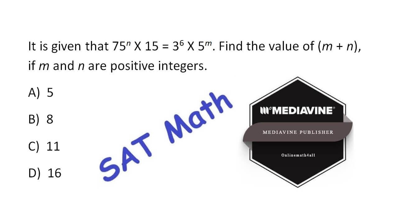 Математический раздел SAT — сложная задача на степени.