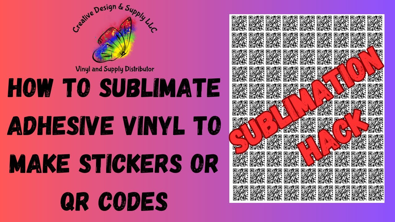 Sublimation Adhesive Vinyl Sticker Sheets