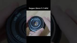 Pergear 25mm f1.7 apsc unboxing