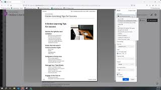 Blackboard Feature Focus: Printing a Blackboard Document