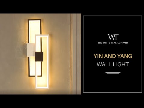 YIN AND YANG 3 COLOR BUILT IN LED WALL LIGHT FULL