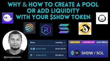 Earn DeFi Yields by Adding Liquidity with Shadow Tokens $SHDW — Aldrin, Raydium, Orca