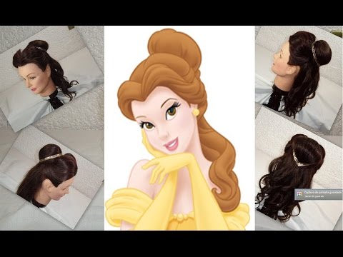 Idea de peinado para Princesa Bella   Hola amigas si no sabes como  peinar a tu peke para su disfraz de Princesa Bella este  Halloween aquí  les dejo un super