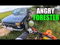 ANGRY FORESTER CHASE |  STUPID, CRAZY & ANGRY PEOPLE vs BIKERS  [Ep. #467]
