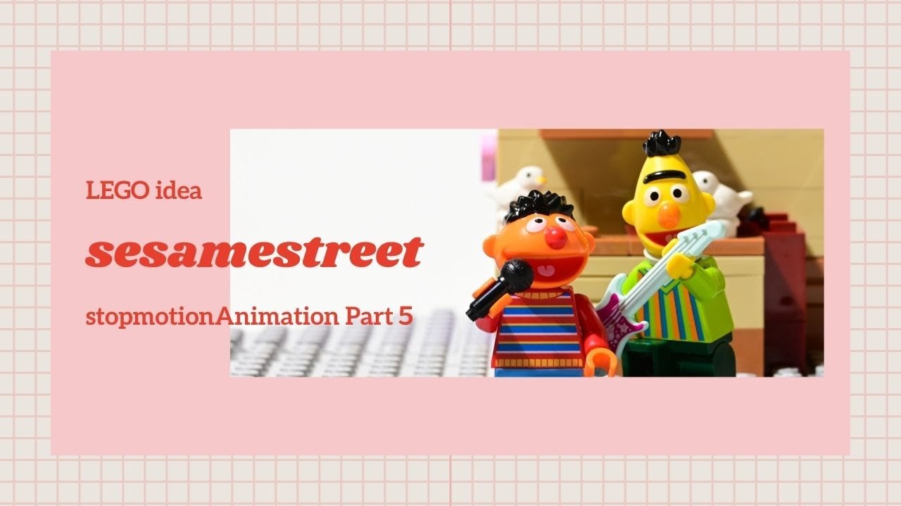 レゴ セサミストリート レゴアイデア/LEGO 123 Sesame Street LEGOidea コマ撮りしながら作ってみたPart4