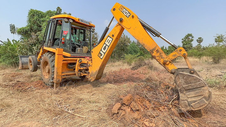 JCB 3DX Going to Gooseberry Tree Uprooting for FireWood | jcb video