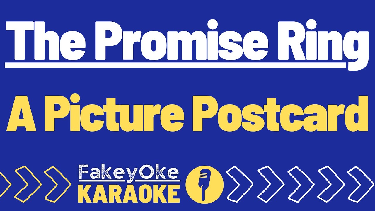 The Promise Ring A Picture Postcard [Karaoke] YouTube