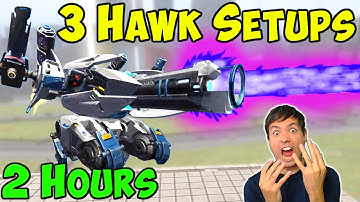 NEW Hawk Gameplay: 3 Different Setups - 2 Hours War Robots Live WR