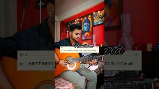 Humdard - Unplugged Easy Guitar Cover Tabs | Ek Villain |  shorts youtubeshorts guitar