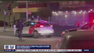 Driverless car pulled over in San Francisco | FOX 13 Seattle