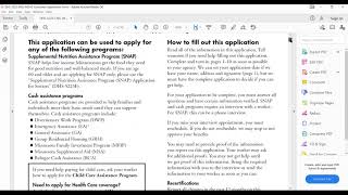 SNAP/Cash Assistance Tutorial
