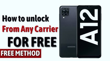 Samsung Galaxy A12 Network Unlock Code