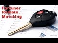 Toyota Fortuner Remote Matching