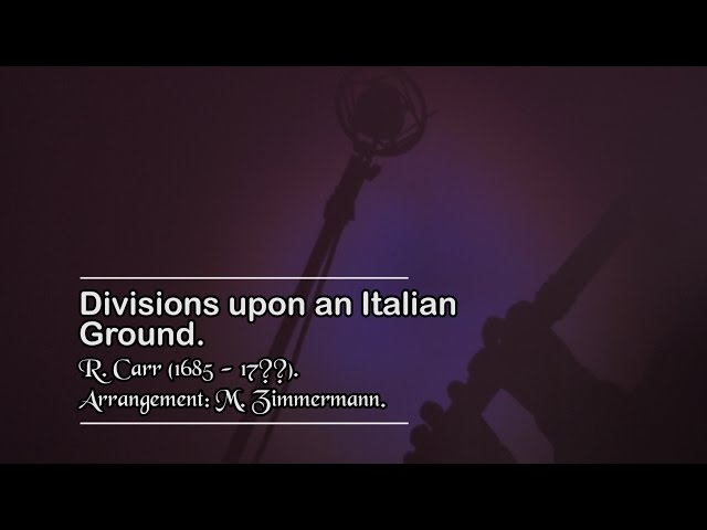 Divisions upon an Italian Ground