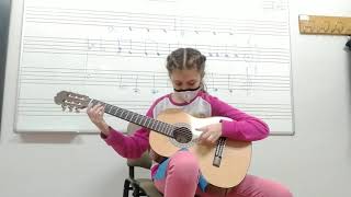 Video thumbnail of "Maria Adina Lipan, guitarra. Obra: El gegant del pi, popular catalana"