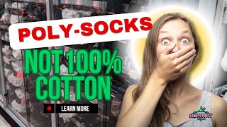 Shocking! No 100% Cotton Socks at Walmart Men’s Dept Polyester Overload!