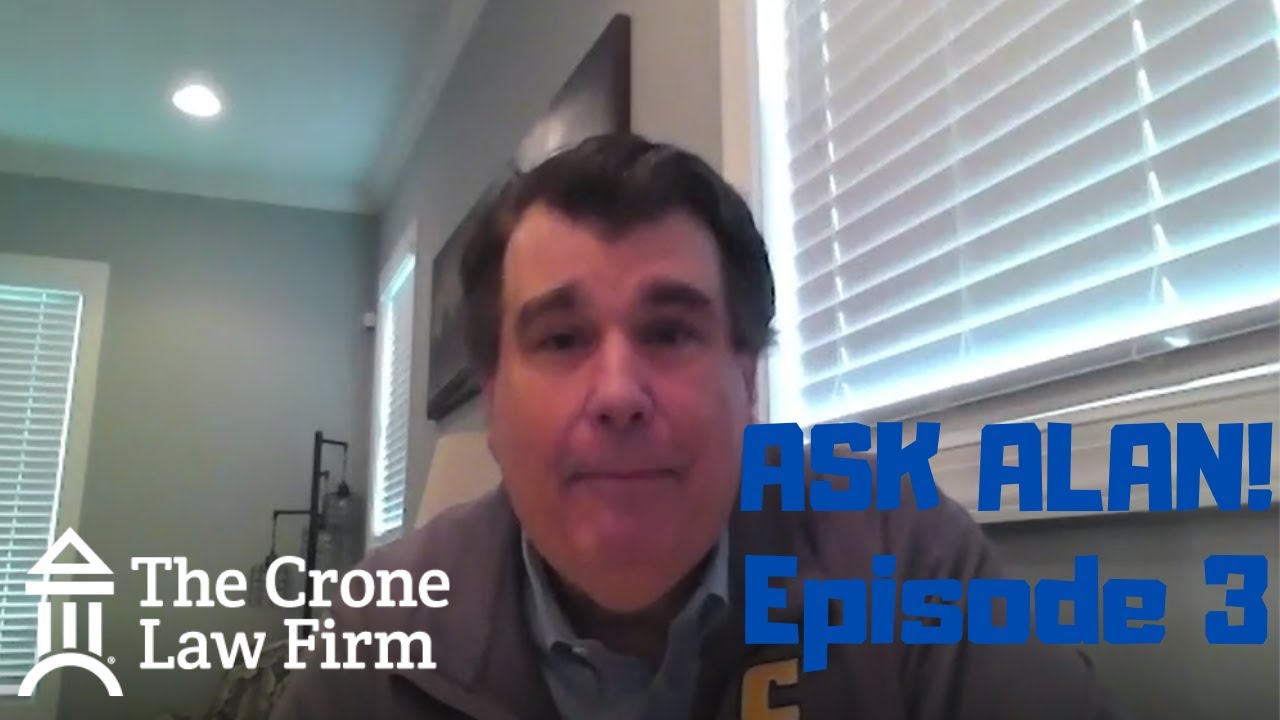 Ask Alan! Episode #3 Live from Chattanooga! | The Crone Law Firm - YouTube