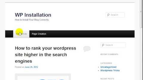 Wordpress How to   Customize the Top Navigation Menus