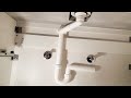 Under IKEA sink P-Trap installation. IKEA. Сифон под раковиной