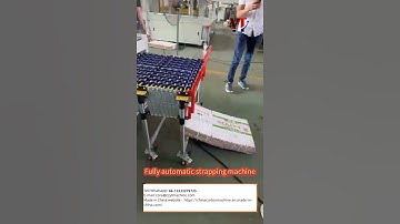 Fully automatic strapping machine.Tel/Whatsapp: 13333279725 #machine #factory #strapping #automatic