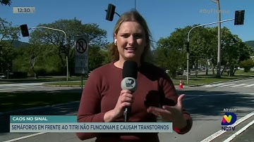 Semáforos em frente ao Titri não funcionam e causam transtornos em Florianópolis