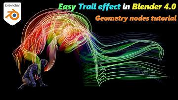 Making Trail effect is easier now in Blender 4.0 | Geometry nodes tutorial