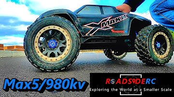 Can it hit 70mph??  Traxxas X-Maxx 980kv Max5 Speed Run!  FAIL!