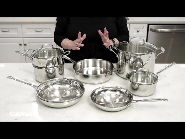 Cuisinart®  SmartNest Stainless Steel 11 Piece Cookware Set 