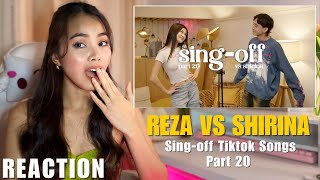 Reza Darmawangsa vs ShirinaHolmatova -SING OFF TIKTOK SONG 20|REACTION