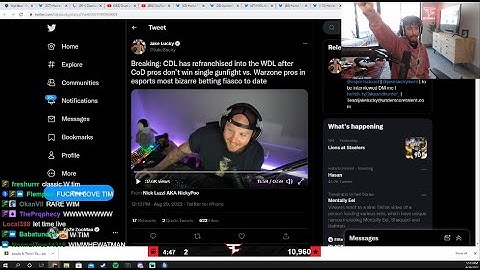 TIMTHETATMAN SAYS CDL PROS BETTER THAN WARZONE PROS (REACTION)