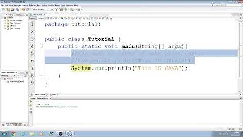 Beginning Java Tutorial: 6 Comments