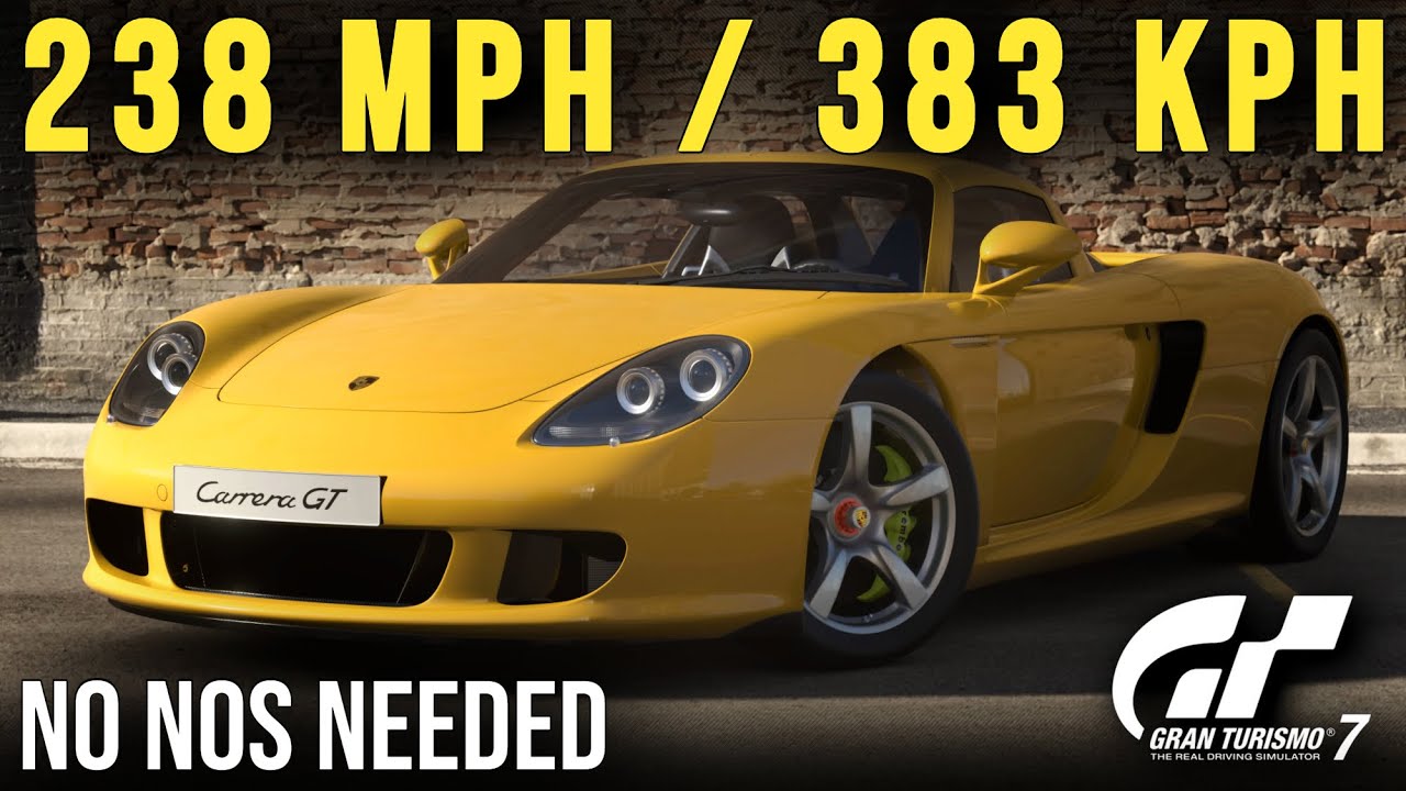 GT7 - 238 MPH (383 kmh) Porsche Carrera GT Speed Tune Setup Tutorial -  YouTube