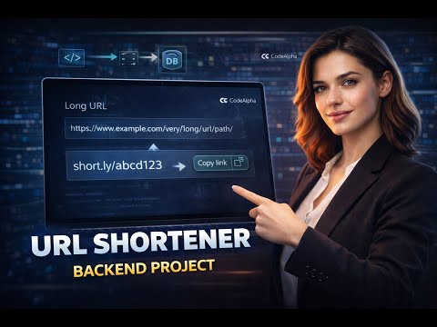 Simple URL Shortener Project | CodeAlpha Internship Task | Backend Development