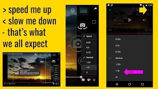 YouTube Video Speed - try x1.5 to save time without loss of meaning