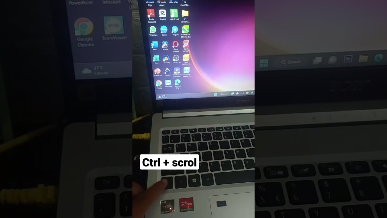 cara mengecilkan tampilan dilaptop
