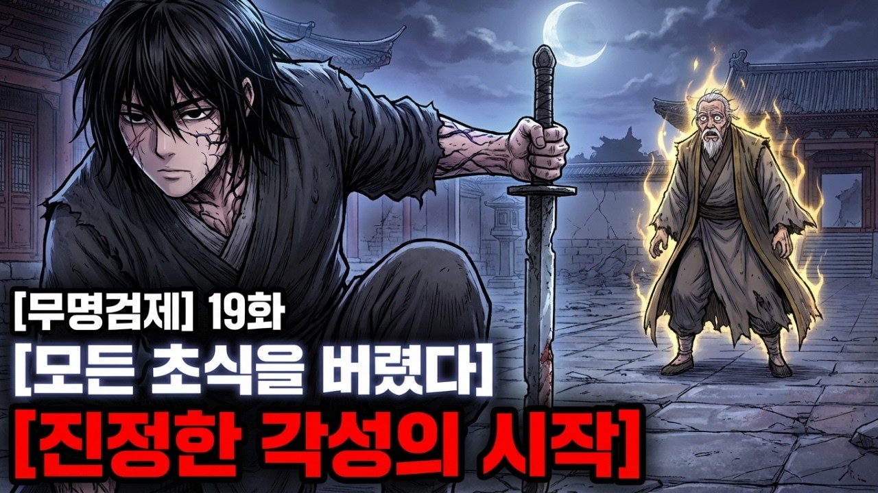 [무명검제 19화] 모든 초식을 버린 주인공의 진정한 각성! 천하제일인 엽천풍과의 최종 결전