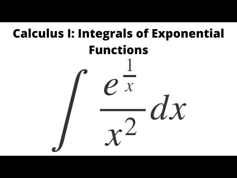Calculus I: Integrals of Exponential Functions