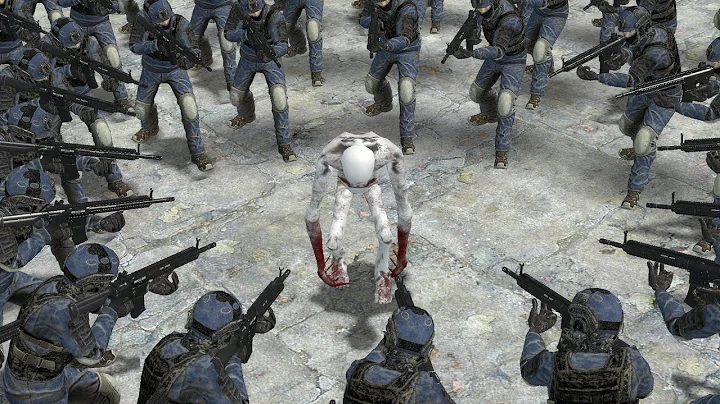 SCP-096:SL[OLD] VS 100 SCP GUARD!! Garrys Mod Sandbox