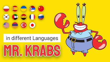 Mr. Krabs in different languages meme