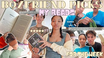 boyfriend chooses my reads for the week... | reading vlog 🌸📖🤍