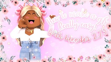 How to make a simple gfx! With Blender 2.79 *easy*| Roblox gfx Tutorial