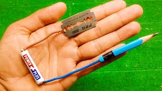 : How To Make Simple Pencil Welding Machine At Home with Blade / practical invention